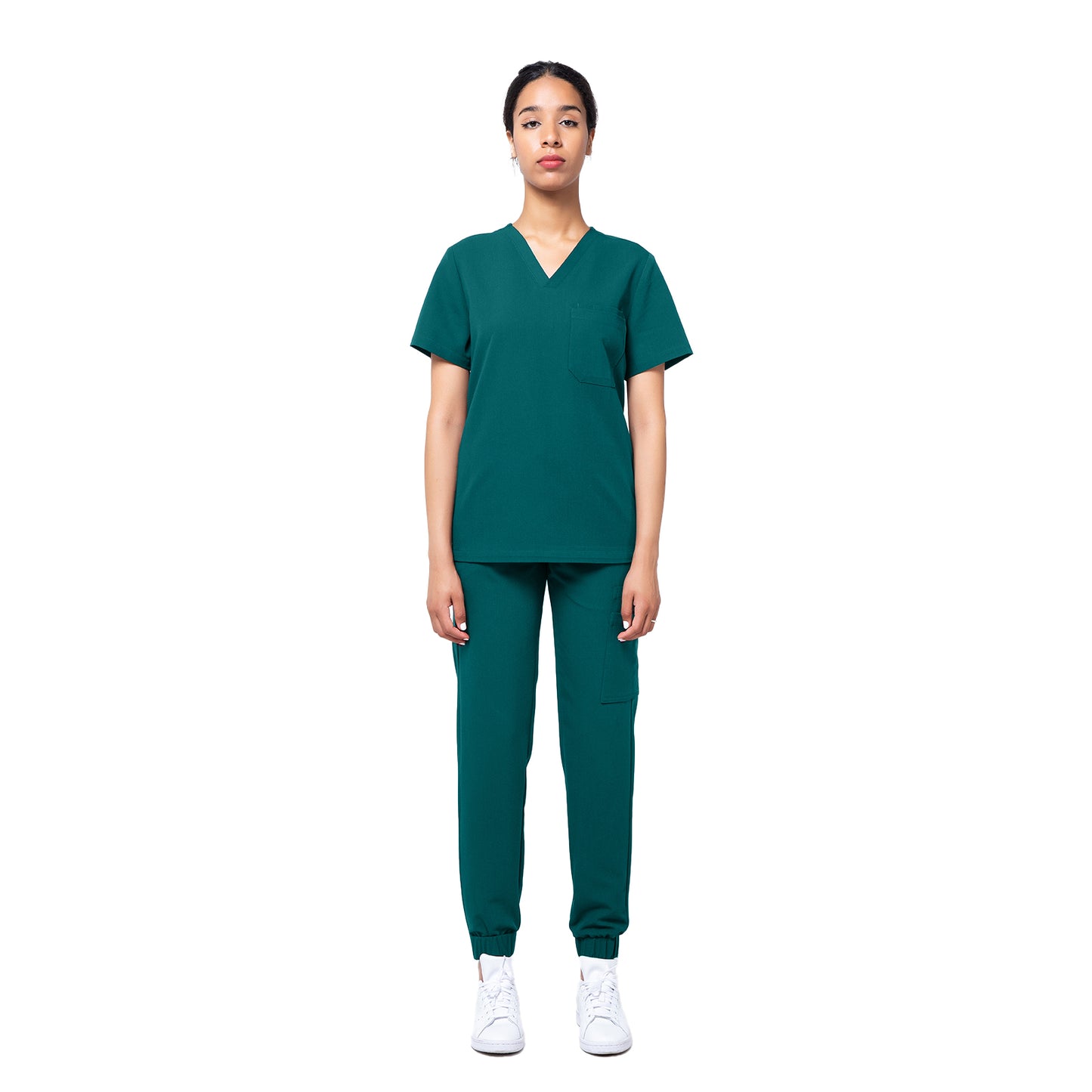 Value TS955 Antimicrobial Functional Multi-Pocket Scrubs Set