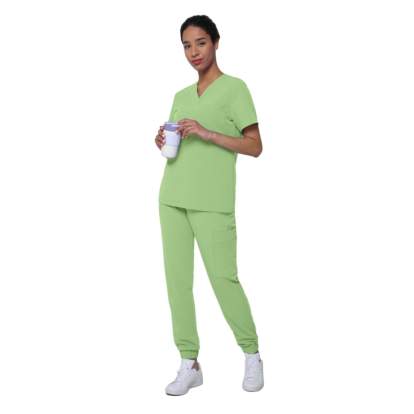 TS955 Antimicrobial  Value Functional Multi-Pocket Nurse Uniform Set