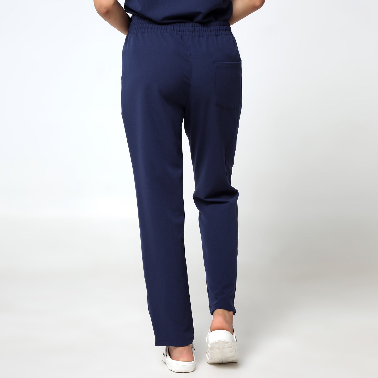 Navy Incline Zip Front Nurse Uniform Set